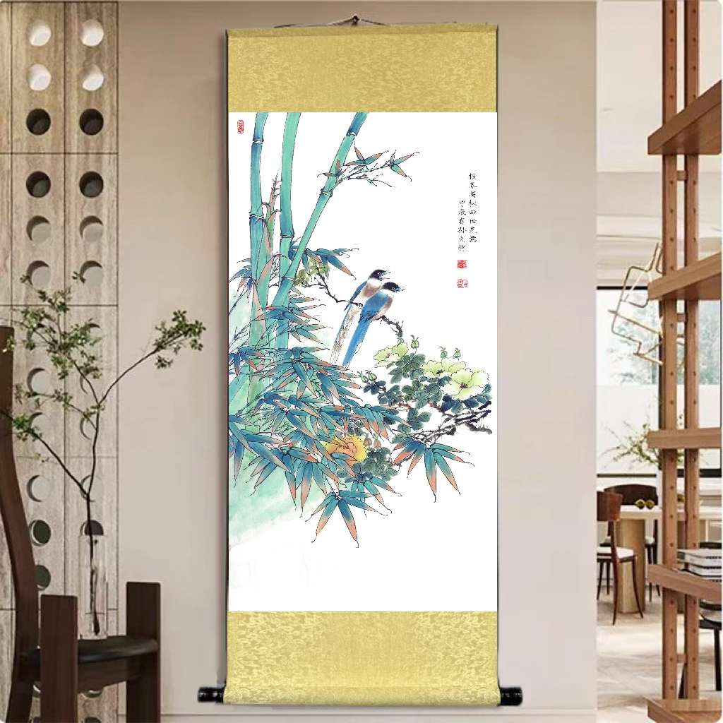 《报春》 宽45高140 国画