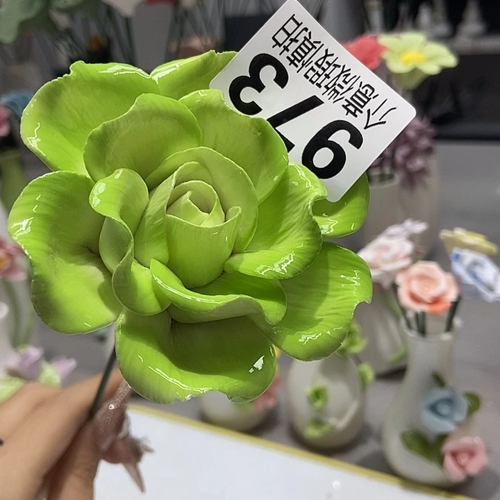 陶瓷纯手工捏花设计