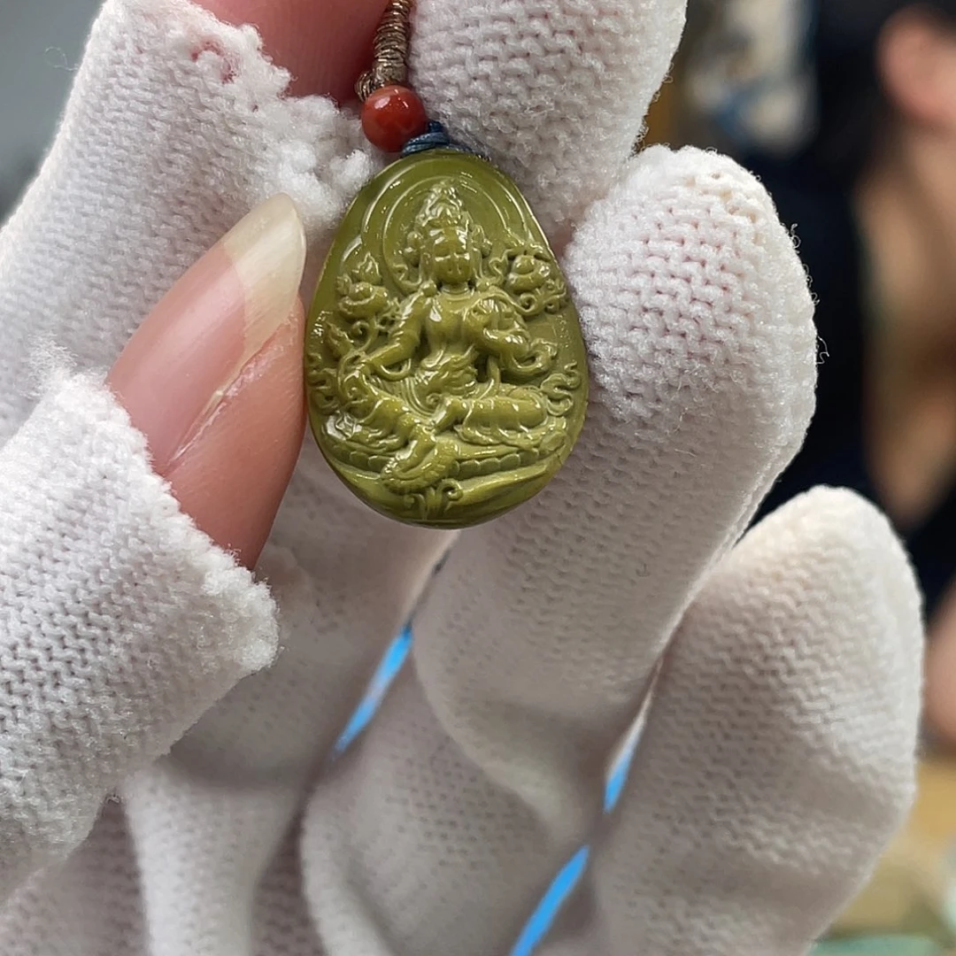 绿松石未镶嵌挂件