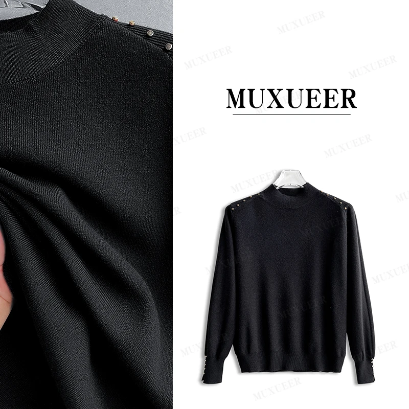 7011半高领针织衫净色内搭打底衫