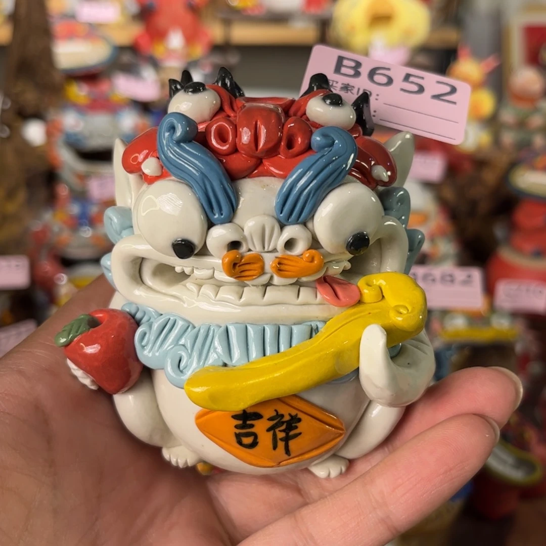 泥塑纯手工茶宠摆件