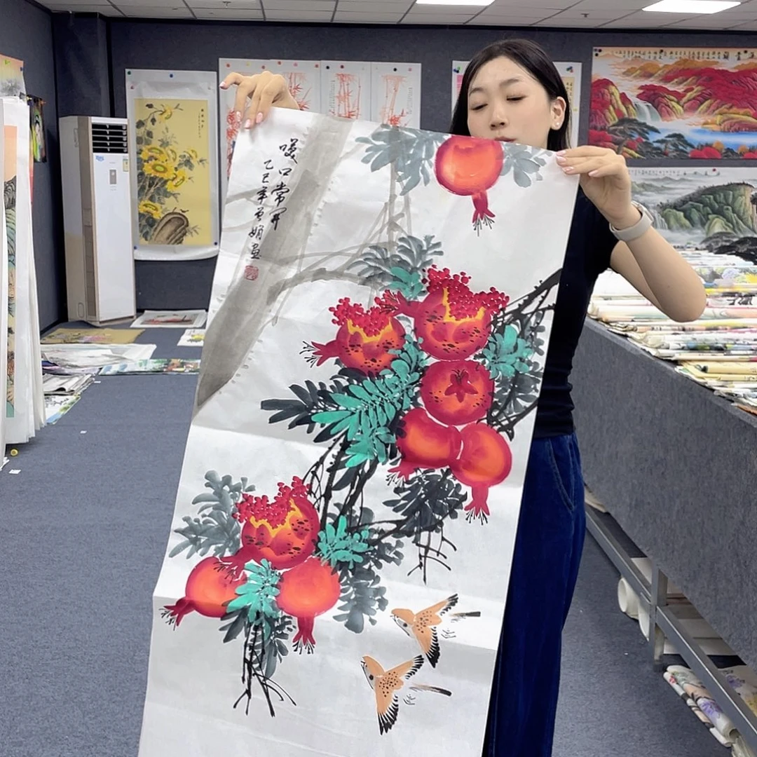 国画作品小姐姐放漏…