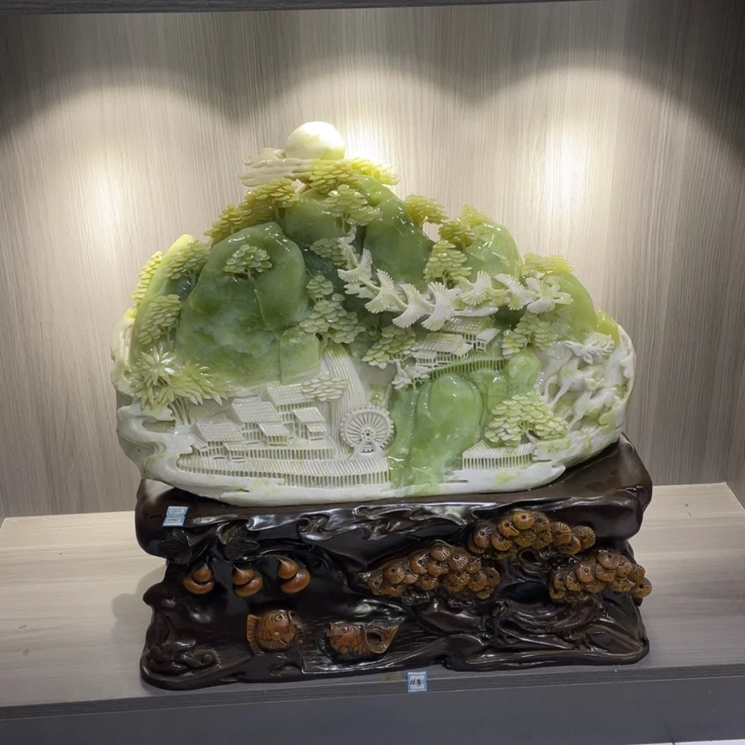 未镶嵌蛇纹石玉（覆膜）珠宝奇石