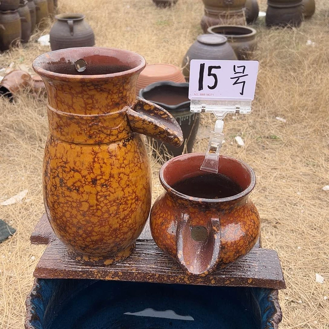 紫砂花盆我在等他来呢在