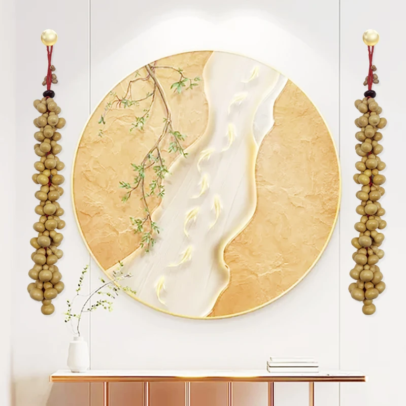 66颗八字麻绳小葫芦串六六大顺客厅店铺公司挂件顺风顺水吉祥装饰