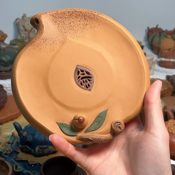 紫砂茶壶月*桃子壶承75