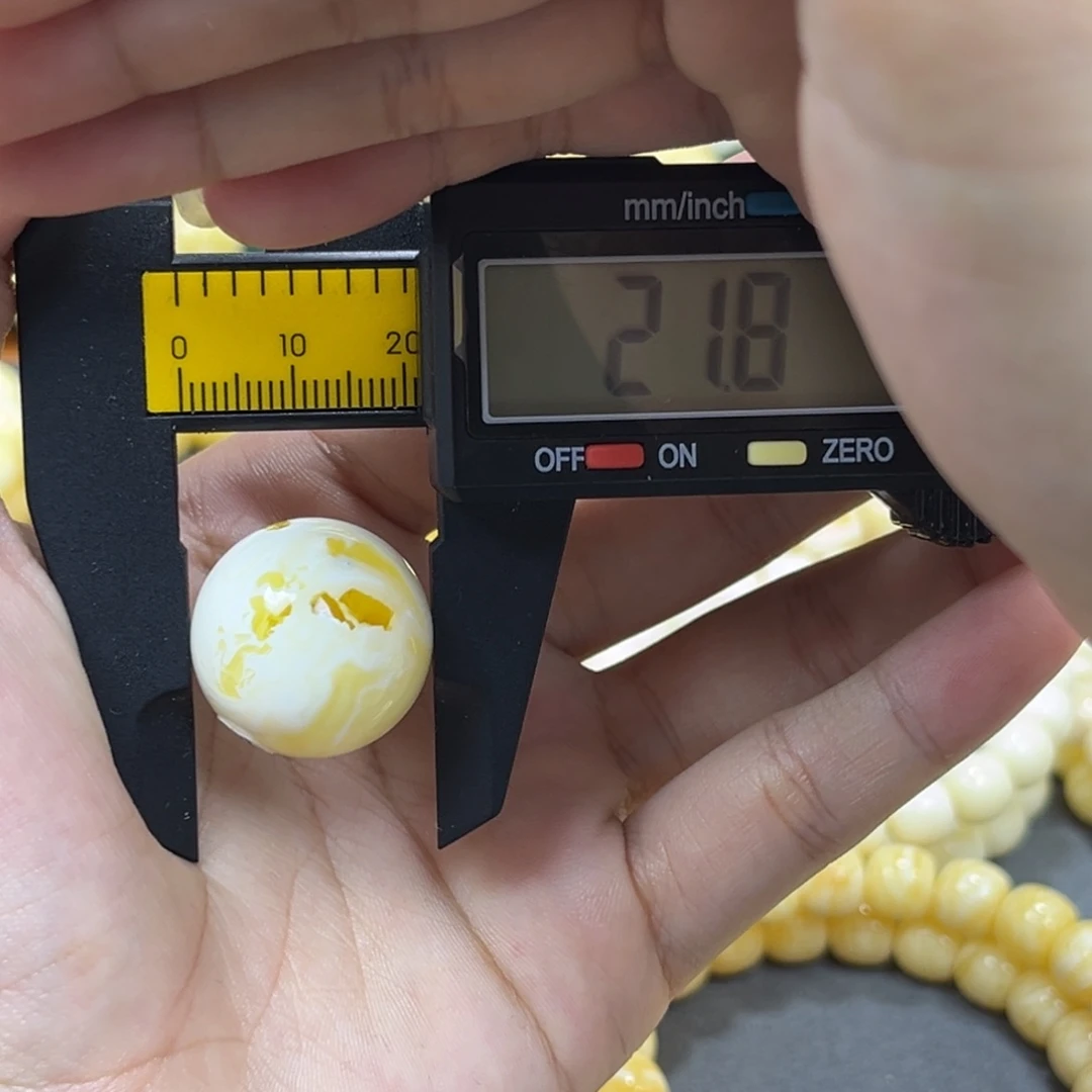 琥珀未镶嵌手串单珠圆珠