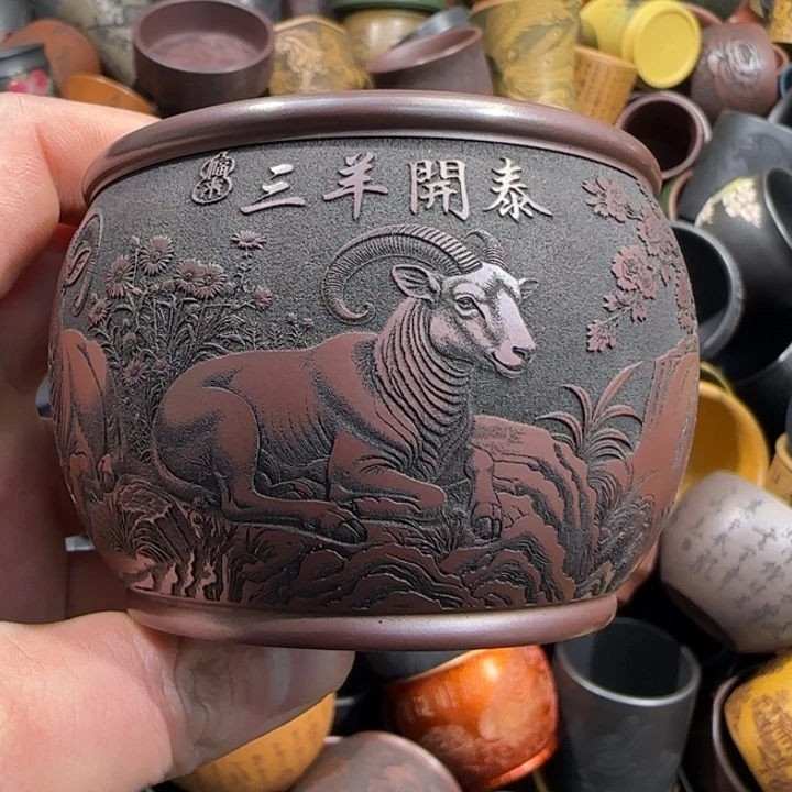 茶杯绿泥全手工制作工艺