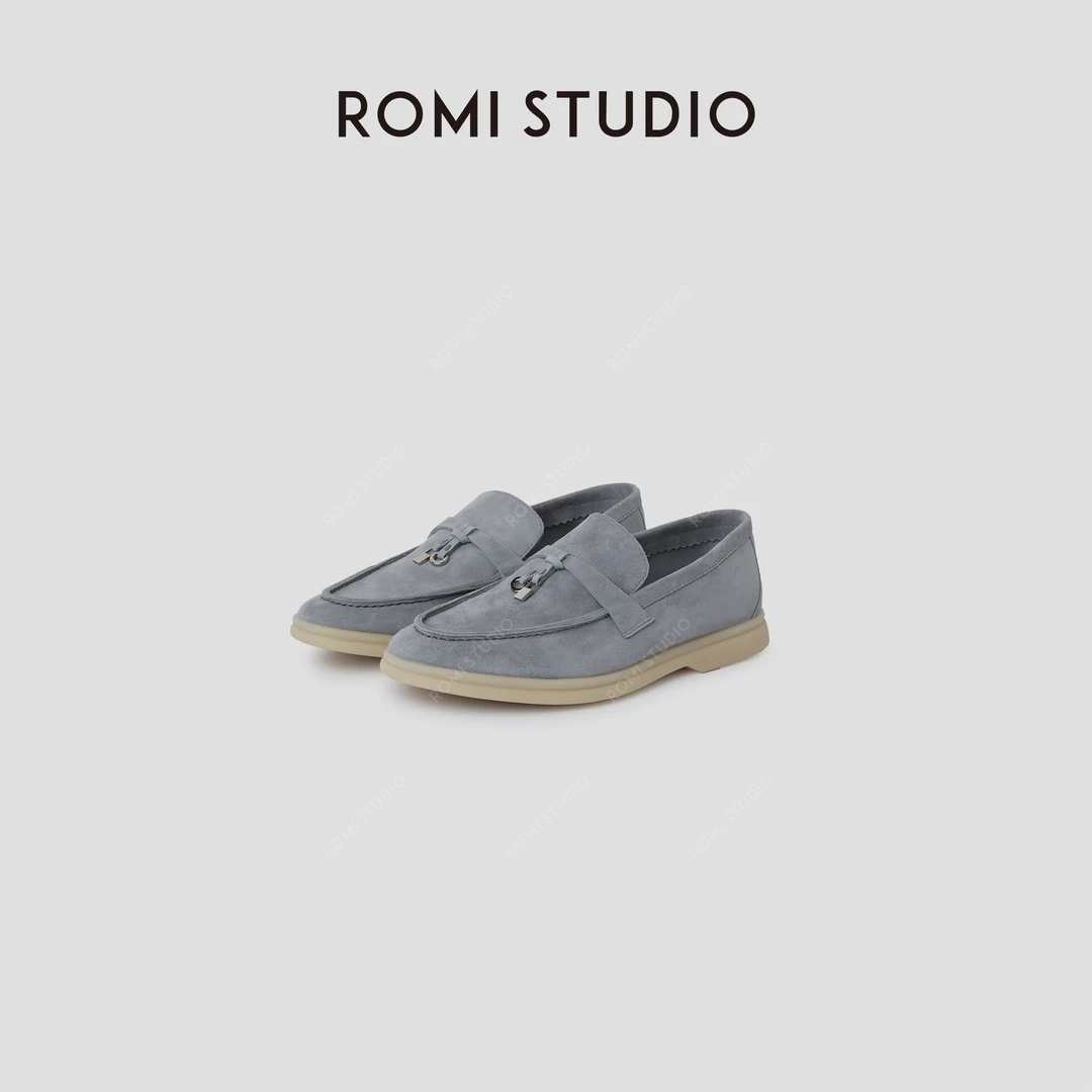 ROMI STUDIO“经典优雅”羊反 绒老钱风金属扣经典乐福鞋RWCRP32807