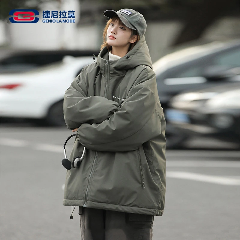 【敖瑞鹏代言】【赠小卡】工装棉服男士冬季连帽冲锋棉衣加厚棉袄外套