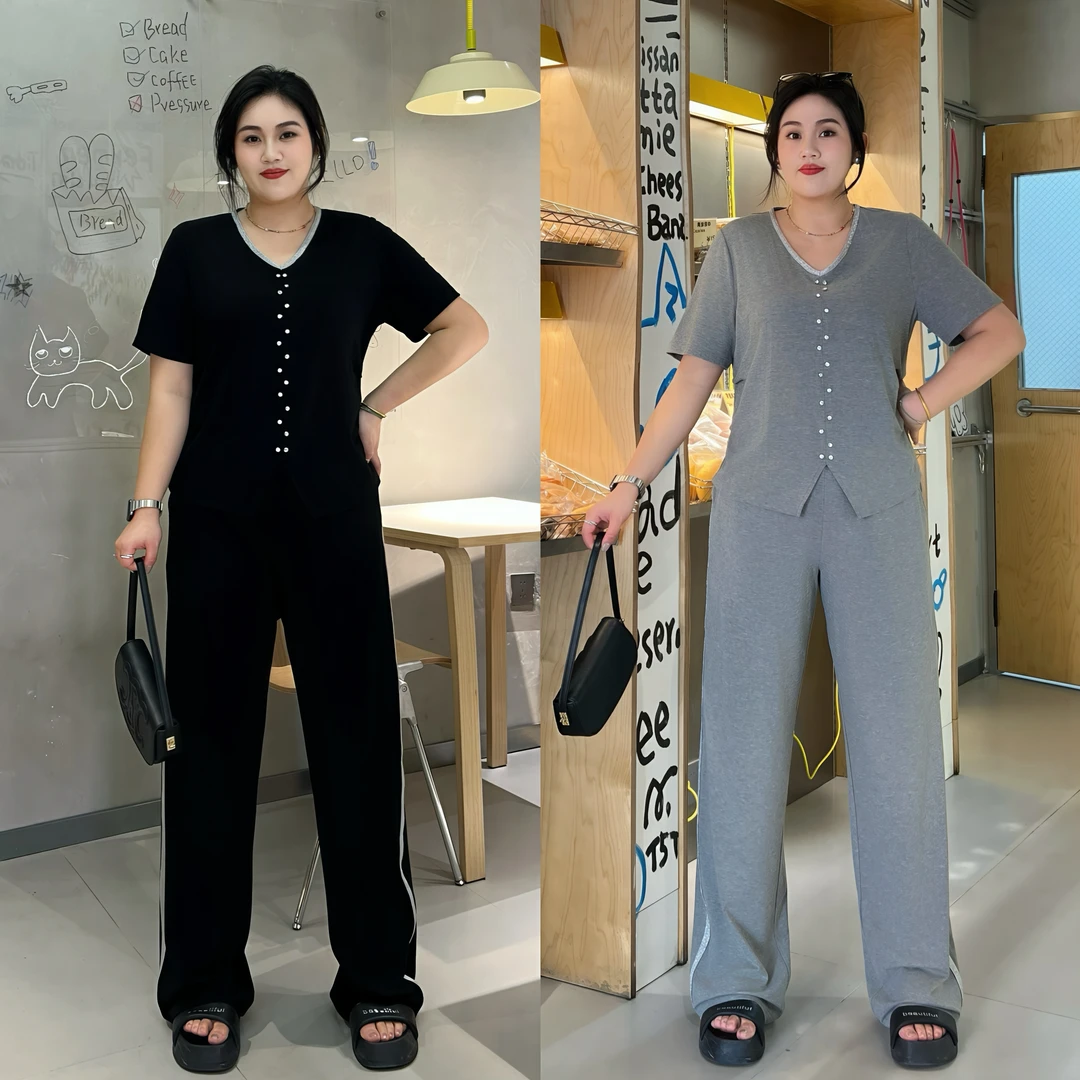 断码捡漏~云絮晴空 / 韩系设计感上衣+裤装两件套14130花契200斤