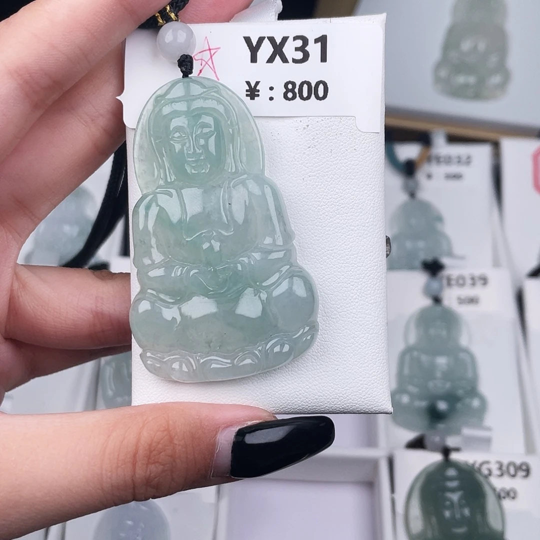 翡翠未镶嵌颈饰YX31