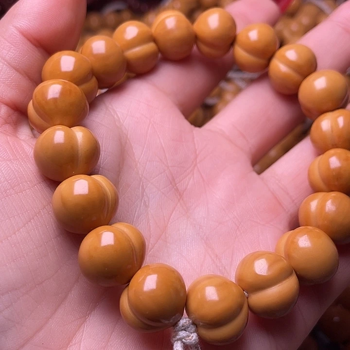 二***º猴头核桃手串15尺寸镜面柯基屁桃手持全品无暇