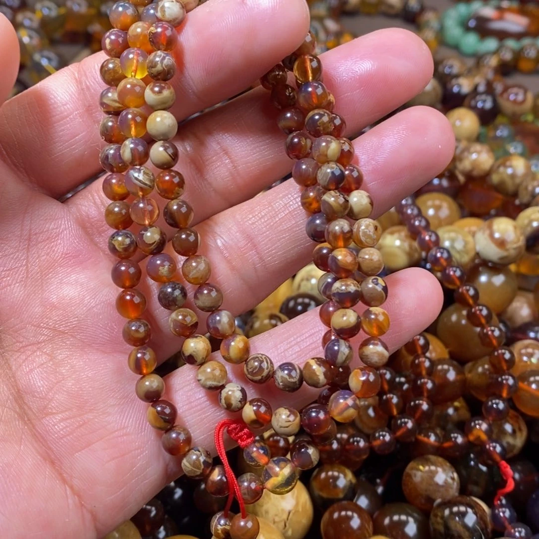 琥珀手链未镶嵌朵**姥