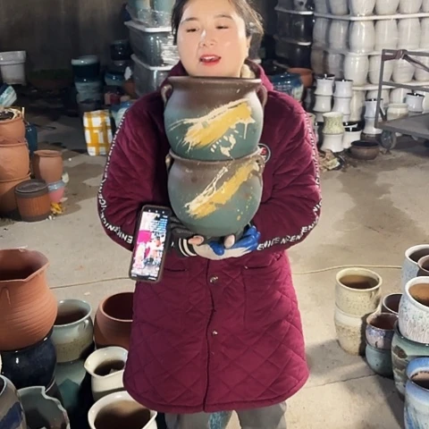 口18高16瑕疵盆子。