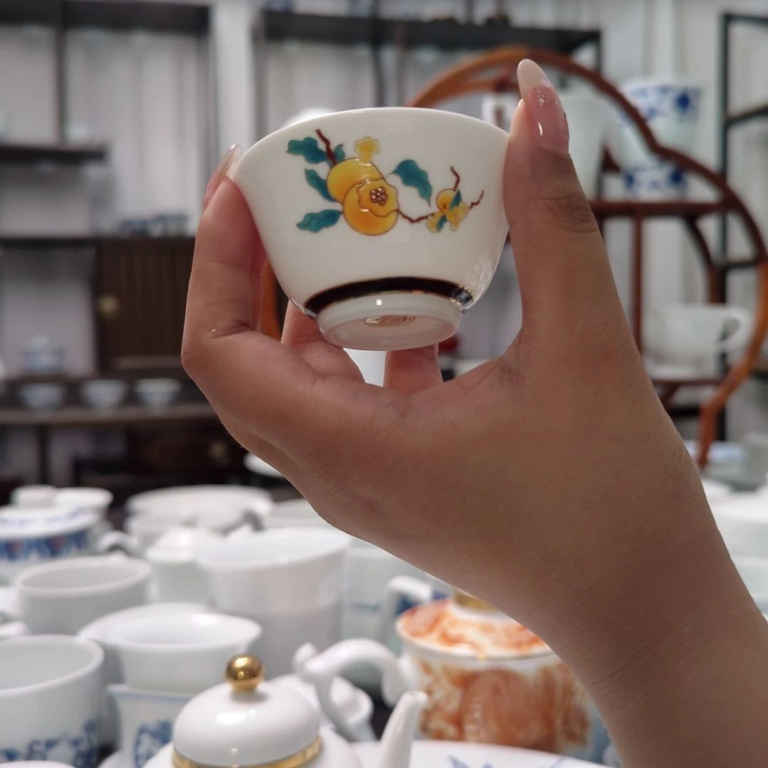 瓷事事如意小杯两只装