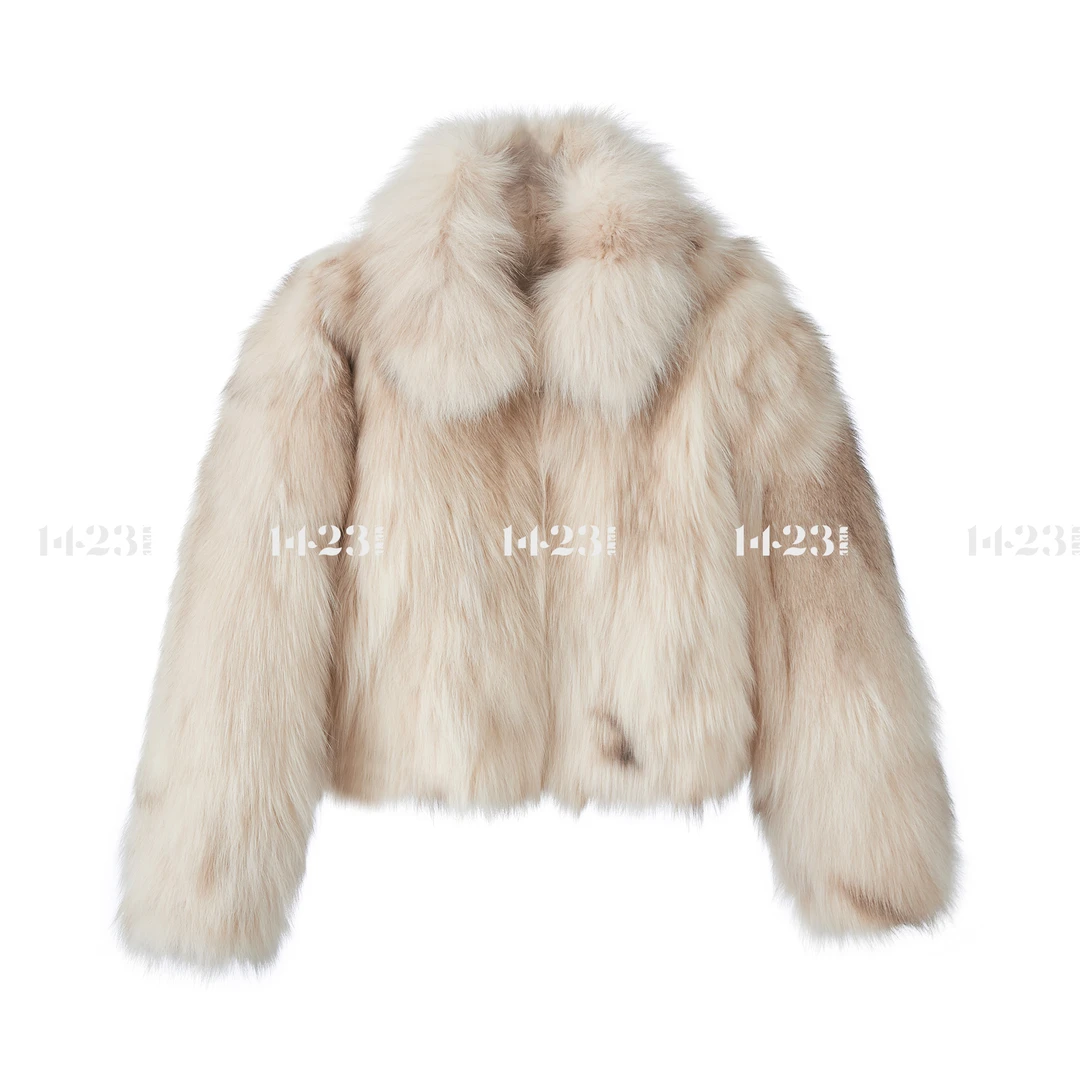 1423【狐影鎏光】高贵奢华狐狸毛优雅气质显高显瘦时尚百搭皮草外套