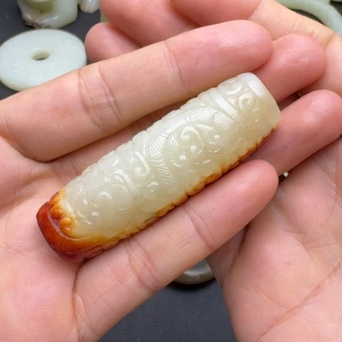 和田玉未镶嵌挂件快***头