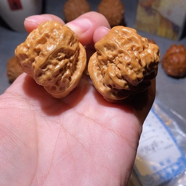 文玩核桃把件全品无修38尺怀柔蛤蟆头