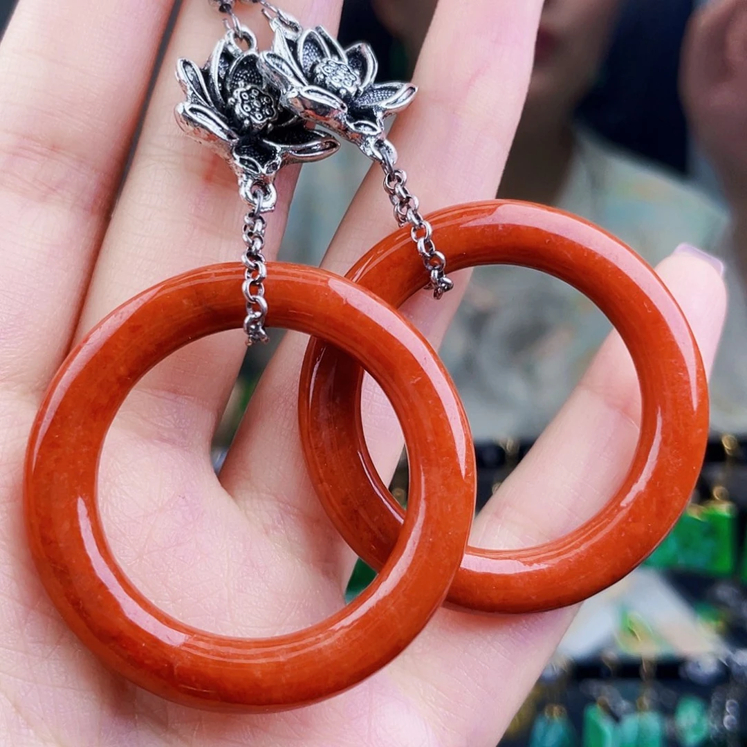 翡翠未镶嵌耳饰饰品