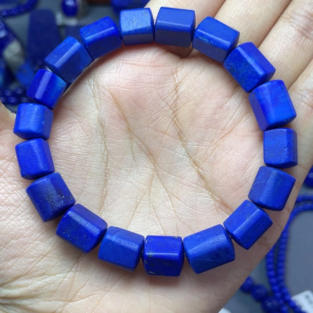 a***x青金石未镶嵌8mm+哑光随型原石手串