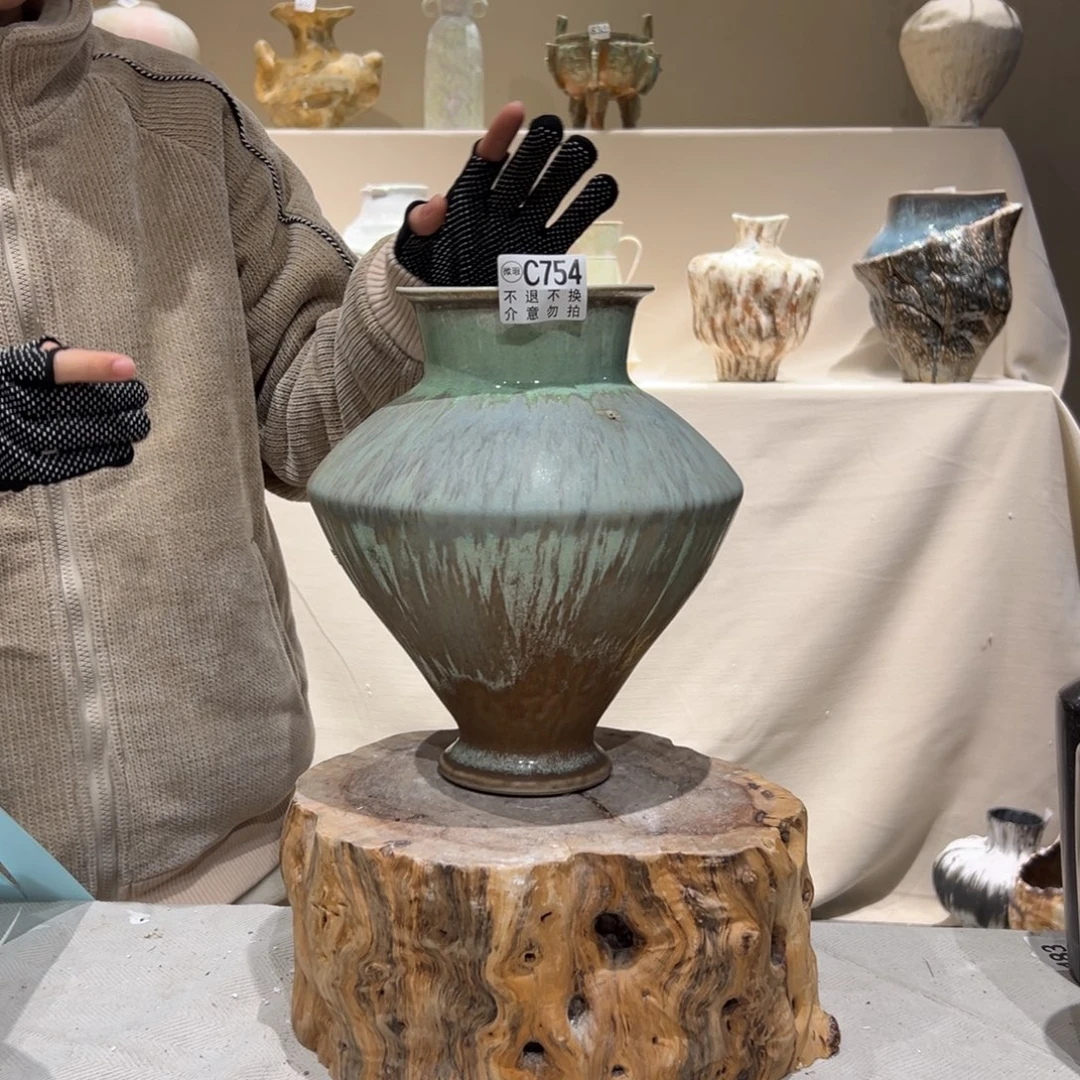 景德镇高温陶瓷754花瓶摆件花瓶摆件花瓶