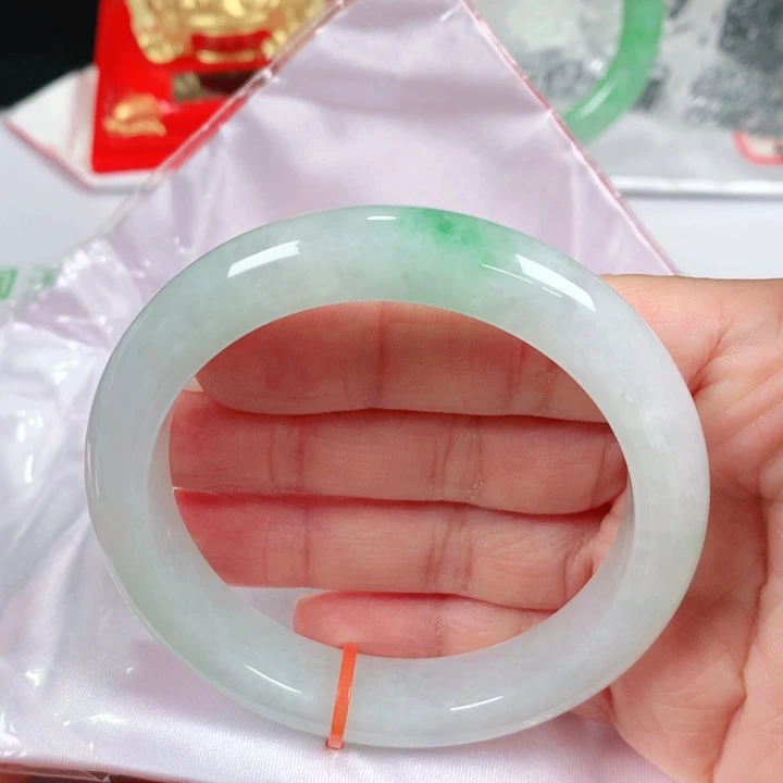未镶嵌手镯翡翠   编号ZD1251 正圈57 福利镯