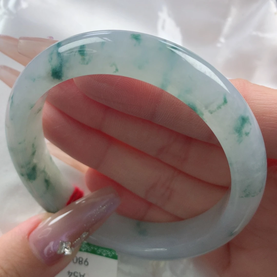 未镶嵌手镯翡翠缅甸天然翡翠A货54.4