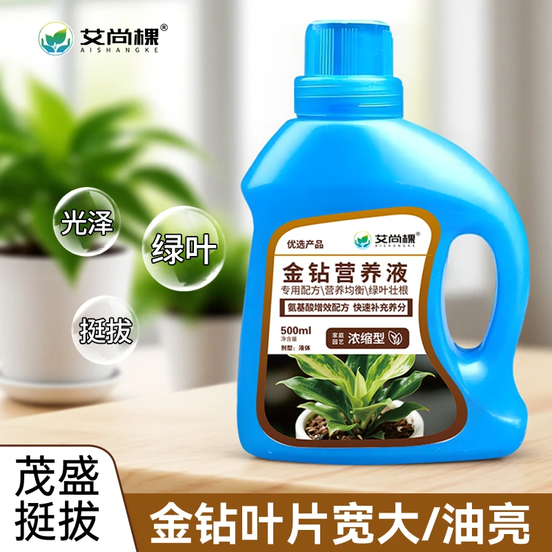 【金钻专用】营养液肥黄叶卷边红钻绿公主水培植物通用型花肥料