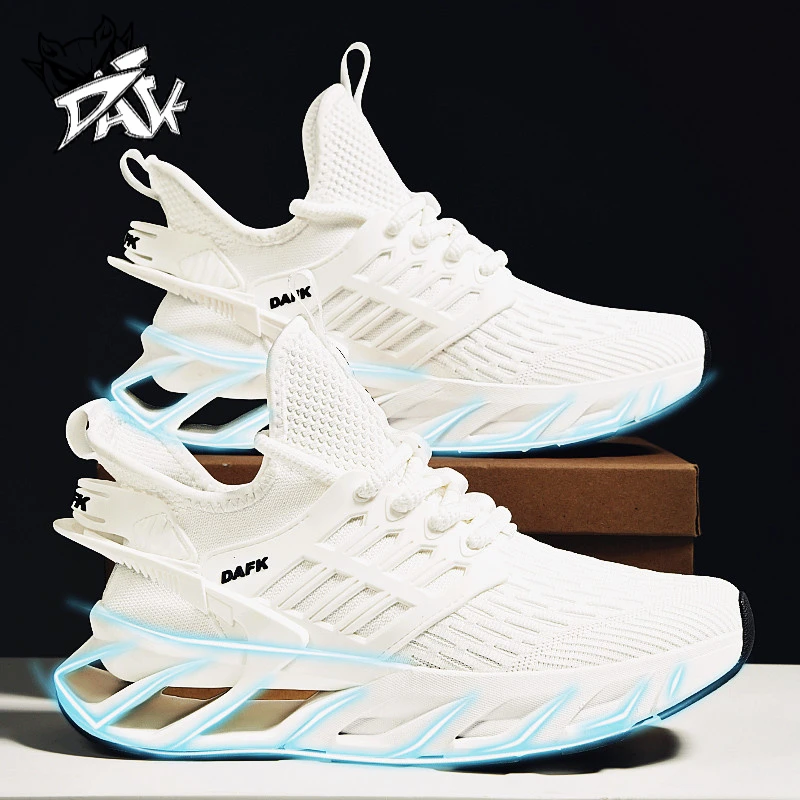 刀锋男鞋运动鞋2025新款夏季网面透气青少年百搭休闲厚底跑步鞋子