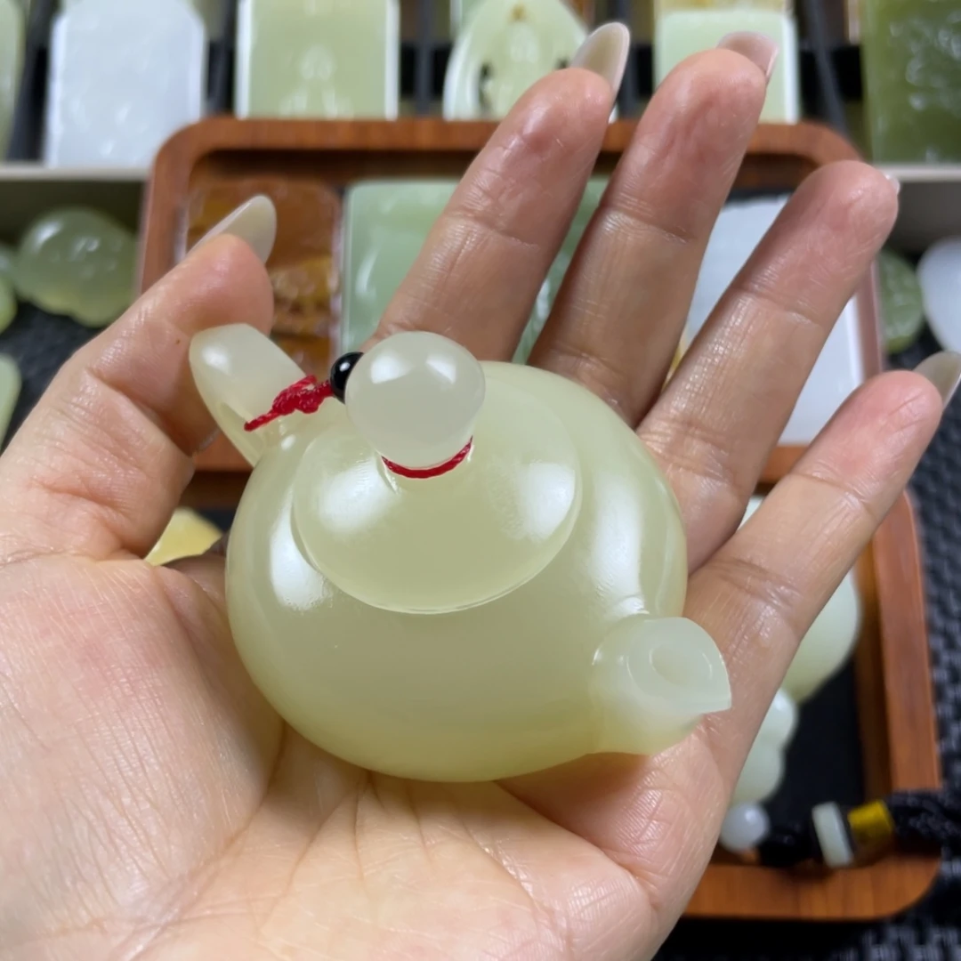 石材把壶一物一拍