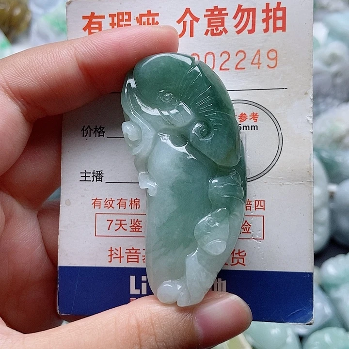 翡翠未镶嵌吊坠(不含链)1