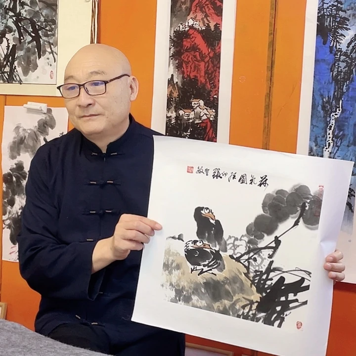 国画张圣敏先生纯手绘作品