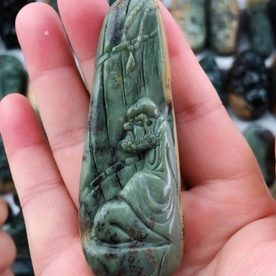 岫岩河磨玉（透闪石质玉）未镶嵌挂件