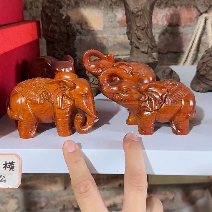 木花梨木12福财象一对