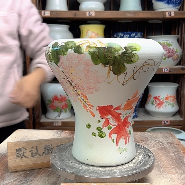 陶火窝紫藤鲸鱼瓷陶瓷陶瓷陶瓷