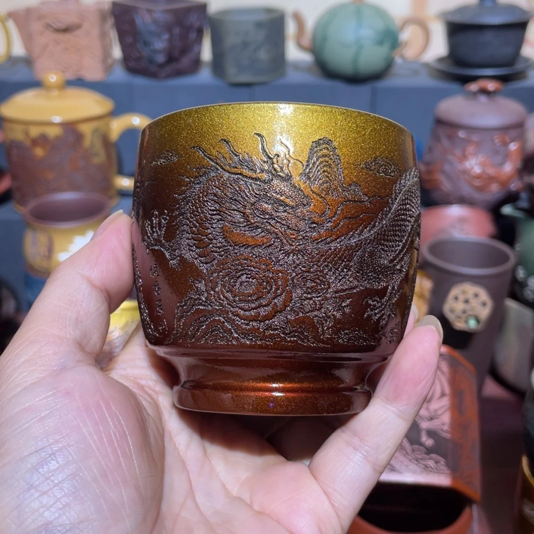 原矿紫砂手工主人杯