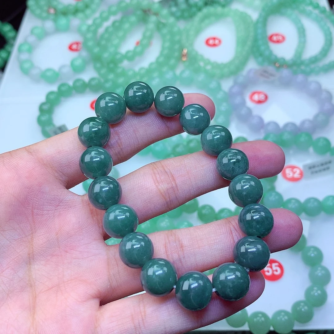 翡翠未镶嵌毛衣链卡11.5