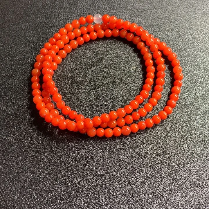 奶***糖南红玛瑙未镶嵌手串
