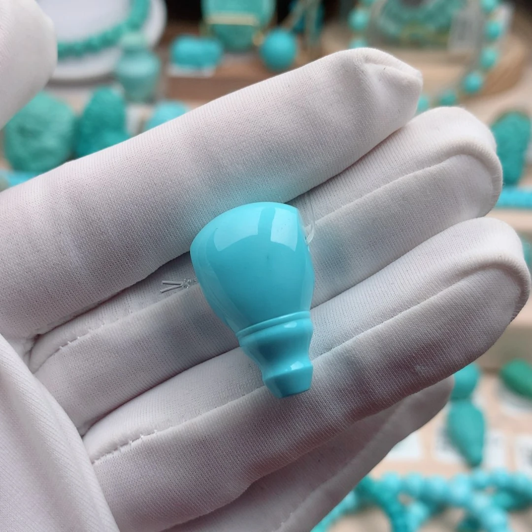 绿松石珠宝奇石未镶嵌15m m