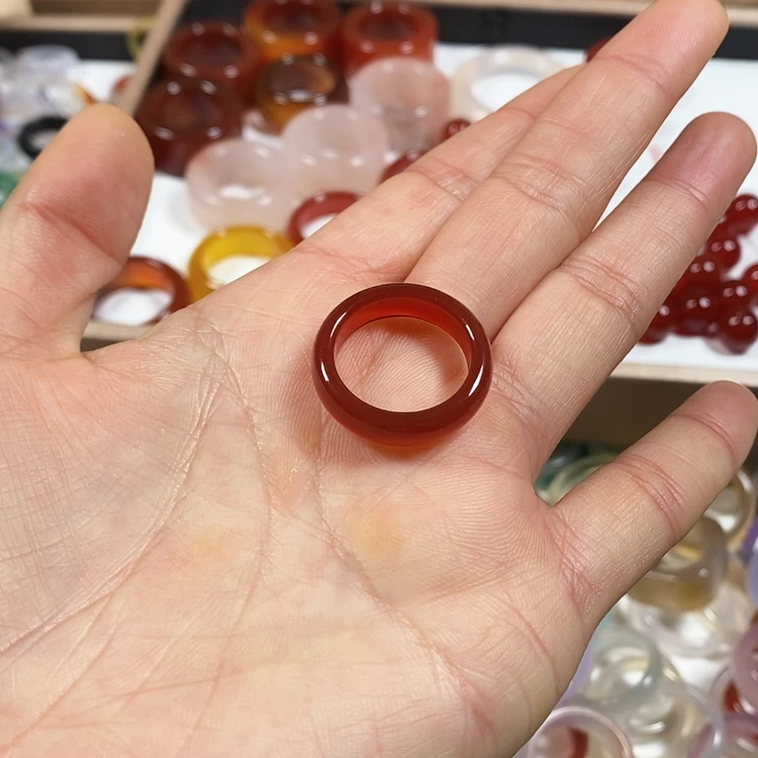 玛瑙/玉髓戒指未镶嵌小*子