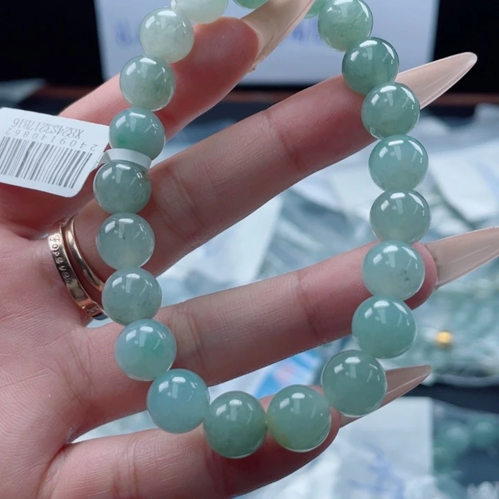 未镶嵌定制翡翠珠串