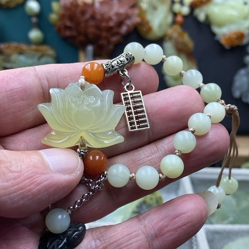 【闪购商品】蛇纹石玉手链未镶嵌