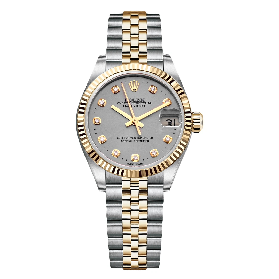 99新 Rolex/劳力士 日志型系列68273灰盘腕表/后钻/WHP032134