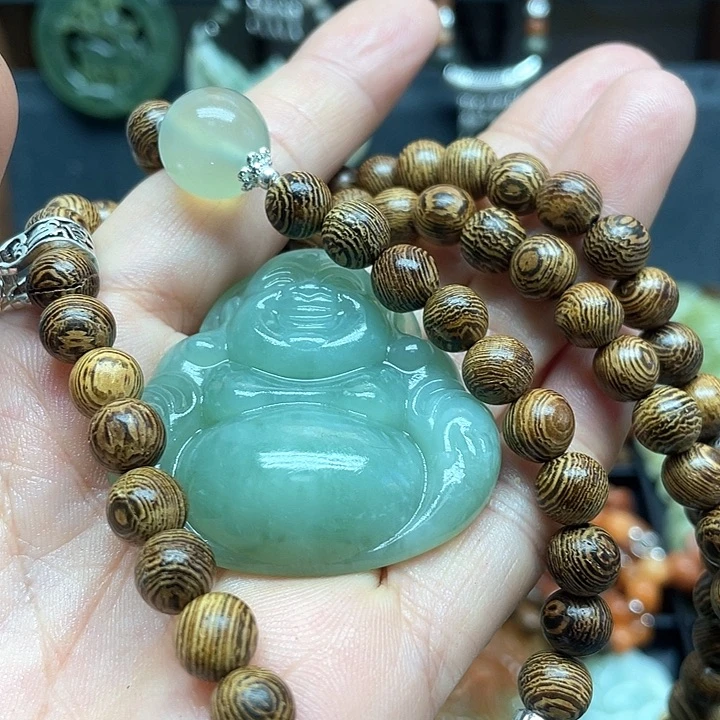 未镶嵌蛇纹石玉颈饰咔*咔