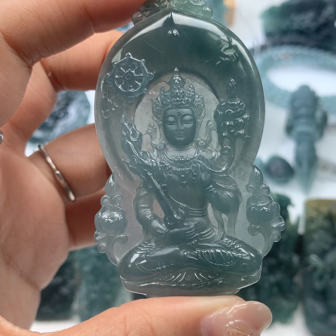 颈饰未镶嵌翡翠天然翡翠
