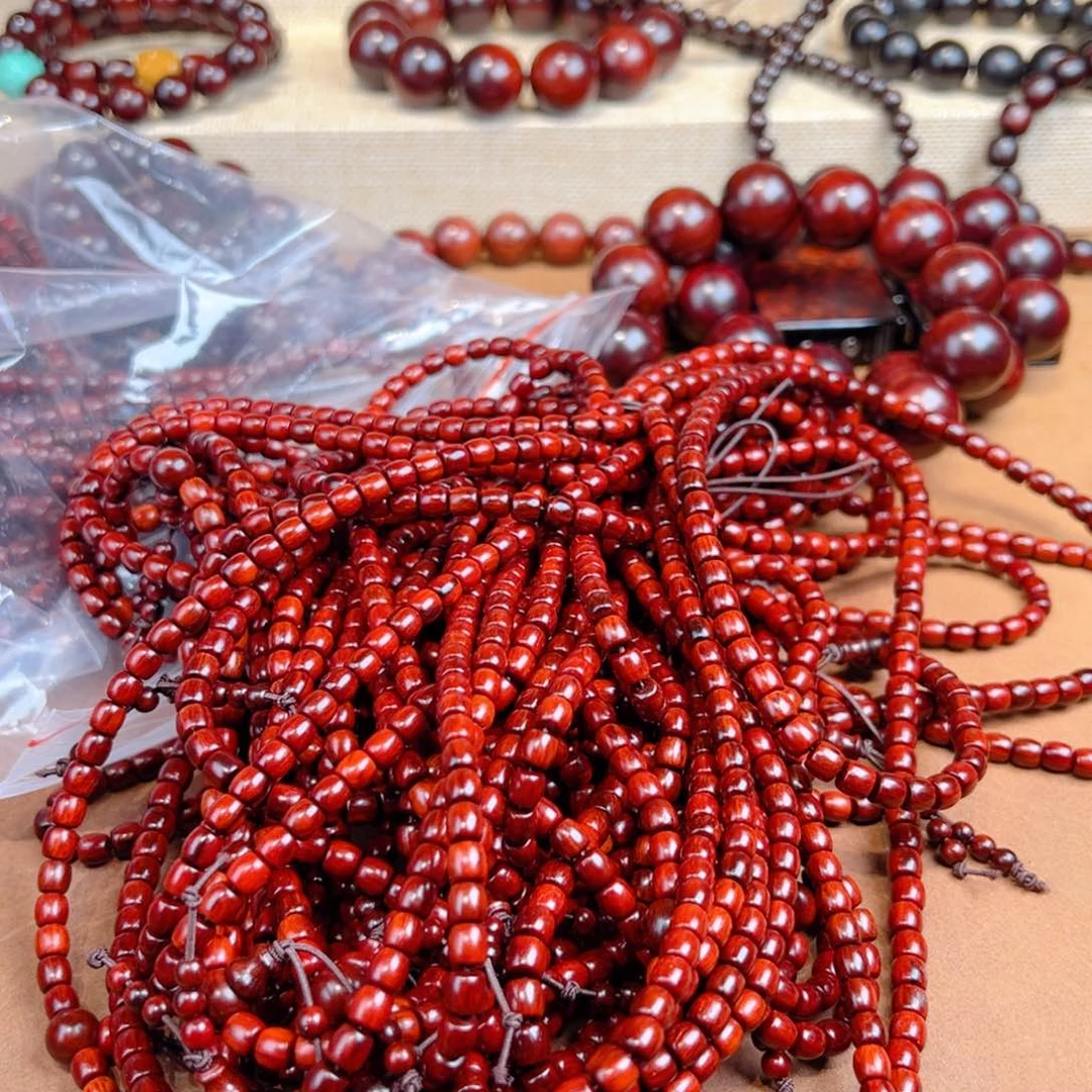 小叶紫檀手串/手链56直切帝王泥