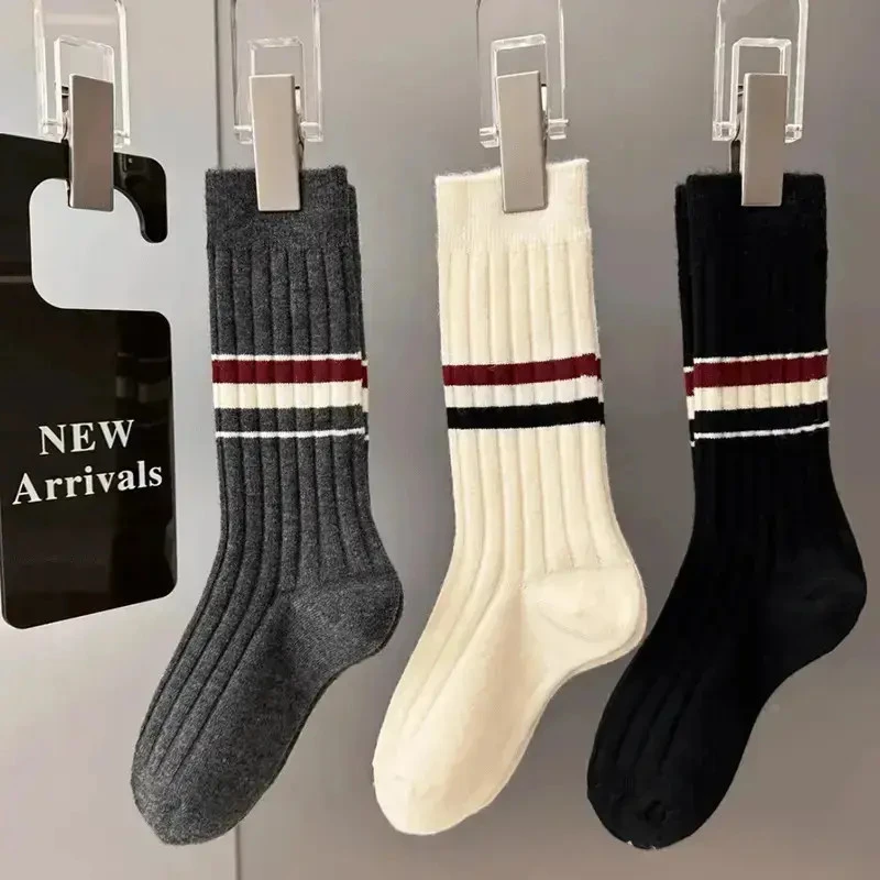 【秋冬推荐】冬季保暖设计款搭鲨裤百搭高级中筒堆堆袜