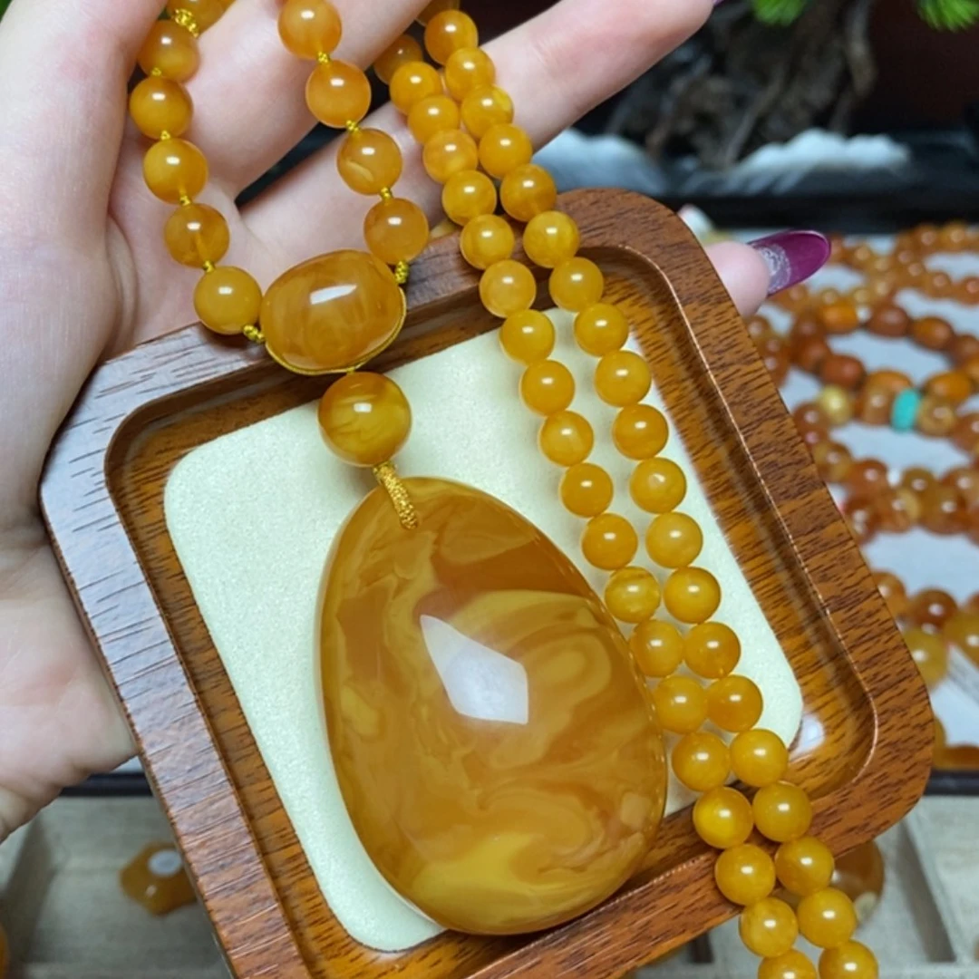 【闪购商品】蜜蜡颈饰未镶嵌项链
