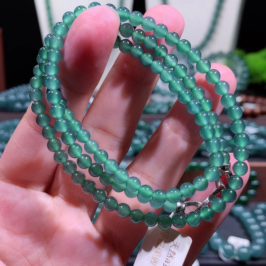 翡翠未镶嵌手链天然a货翡翠项链4.9